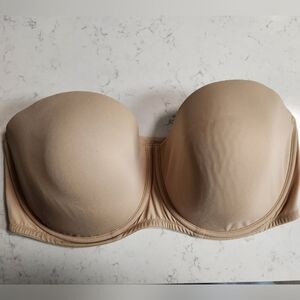Bali Size 40DD Strapless Bra With Optional Straps